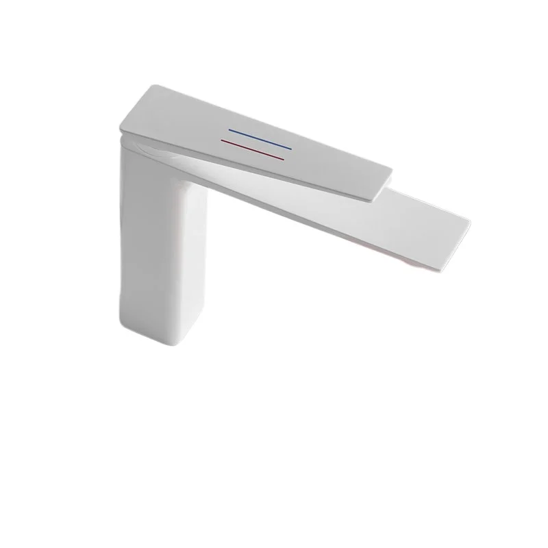 

Bathroom Toilet Washbasin Washbasin Washbasin Faucet Hot and Cold Cream White Supercharged All Copper