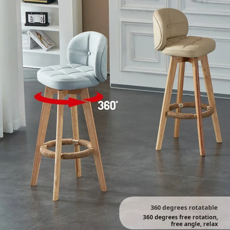 Tabouret Rotatif de Cuisine avec Dossier Simple, Mobilier de Restaurant