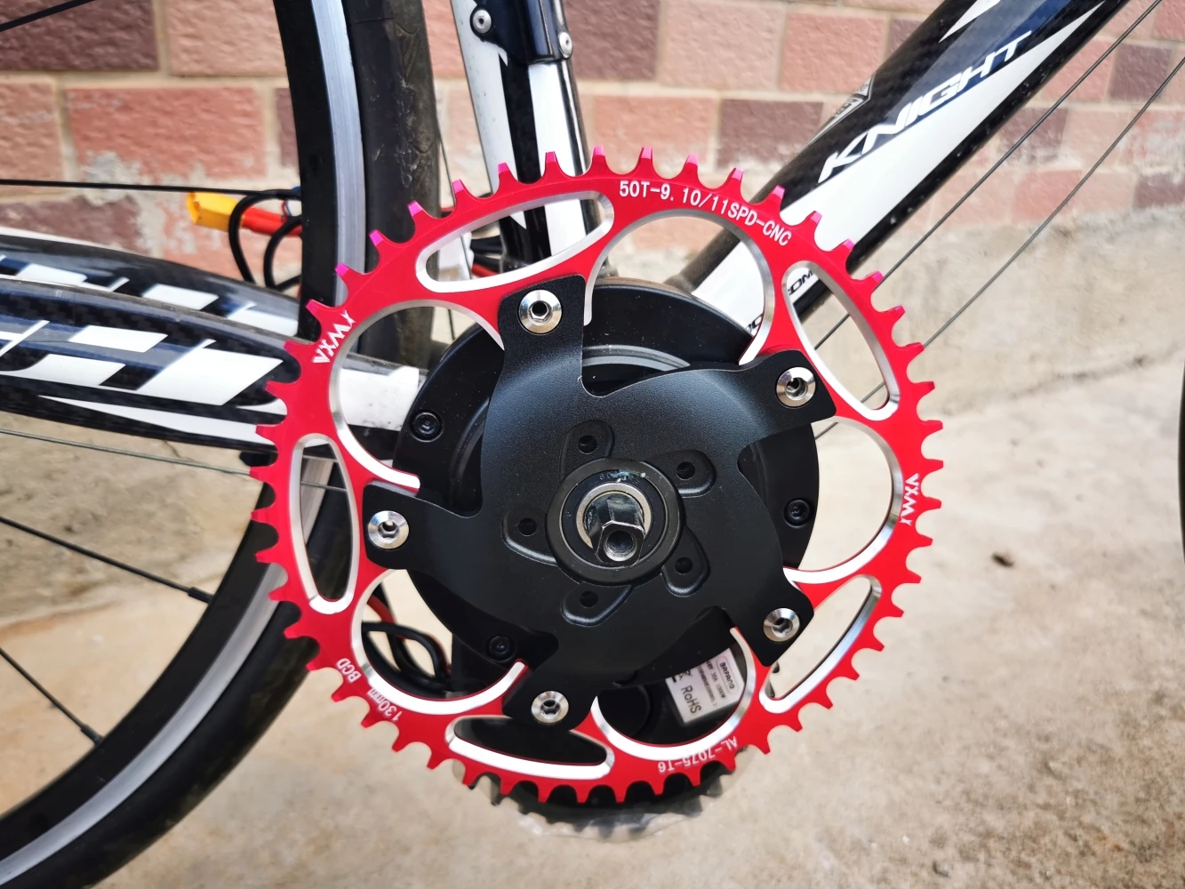 Bafang BBSHD 130BCD Chainring Spider Chain Ring Adapter eBike Motor Kits 39T-50T/52T/54T/56T/60T Chain Wheel Sprocket Crank