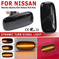 2Pcs For Nissan Skyline R34 Sunny G10 Serena C24 Primera Camino WP11 P11 P12 Stagea WC34 LED Side Marker Light Turn Signal Lamps