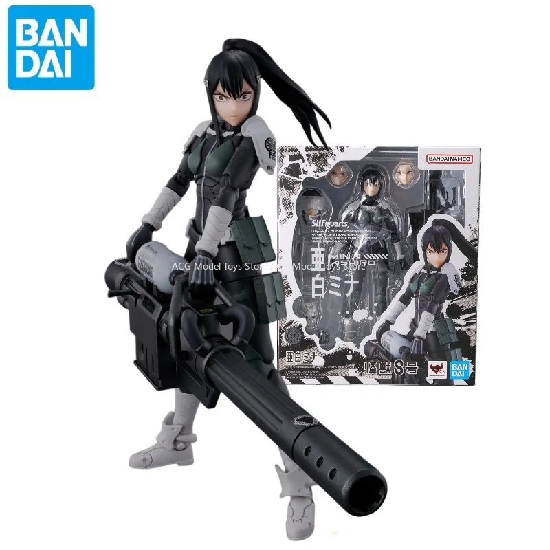 

In Stock Original Bandai S.H.Figuarts SHF Kaiju No. 8 Ashiro Mina Action Figure Toys Collection Model Gift