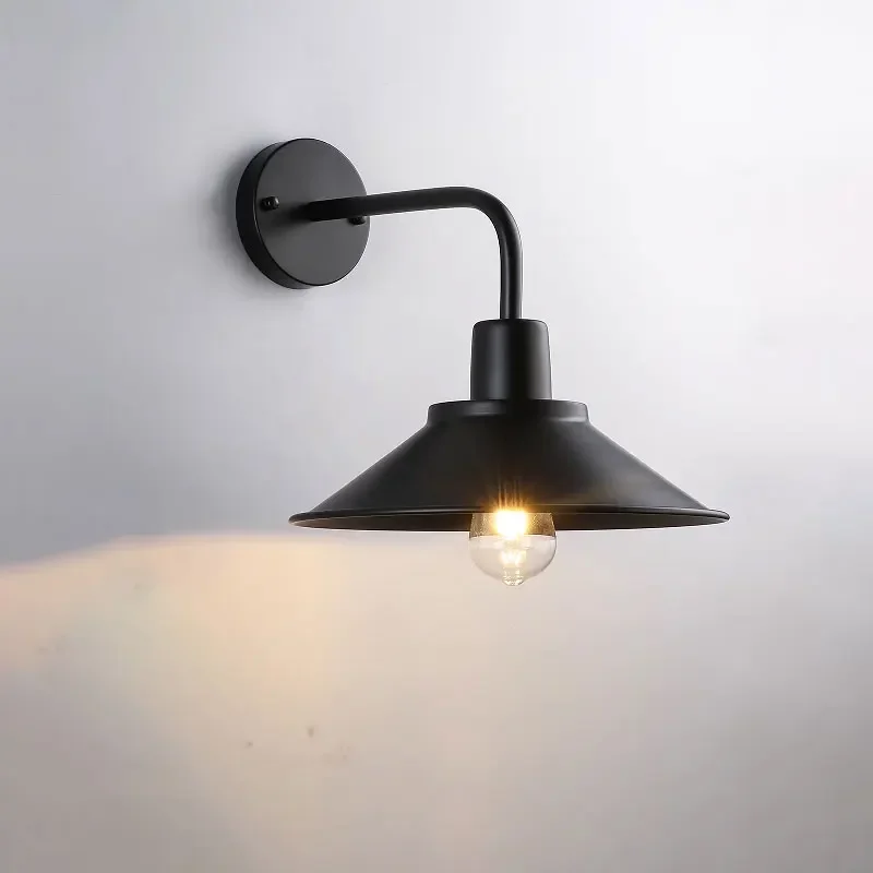 

Vintage Creativity Black Color Wall Light Indoor Balcony Outdoor Lamp Living Room Corridor Stair Lights Bedroom Wall Sconce