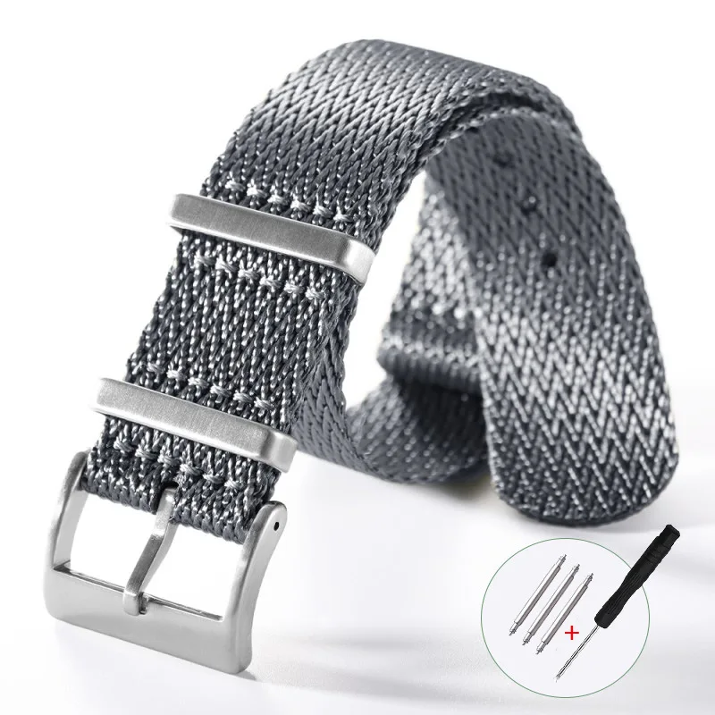 

18mm 20mm 22mm High Quality Water Wave Pattern Breathable Weaving Nylon Watch Strap for Universal Waterproof Durable Watch Band