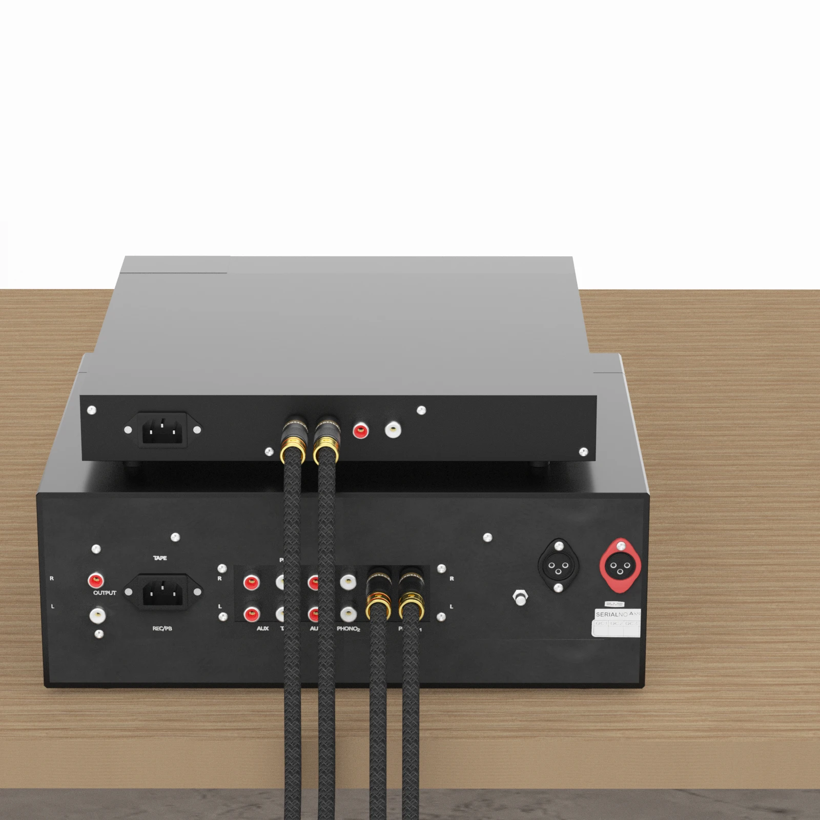 Monosaudio A201R2G 5N Multiple OFC+silver plated hybrid hifi interconect cable audio signal wire hi-end RCA cables