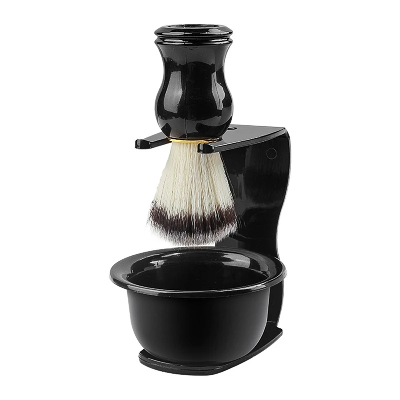 Men's Shaving Bowl Brush Set Barber Shop Shaving Tools Washing Face Shaving Bowl Brush Durable Easy Install