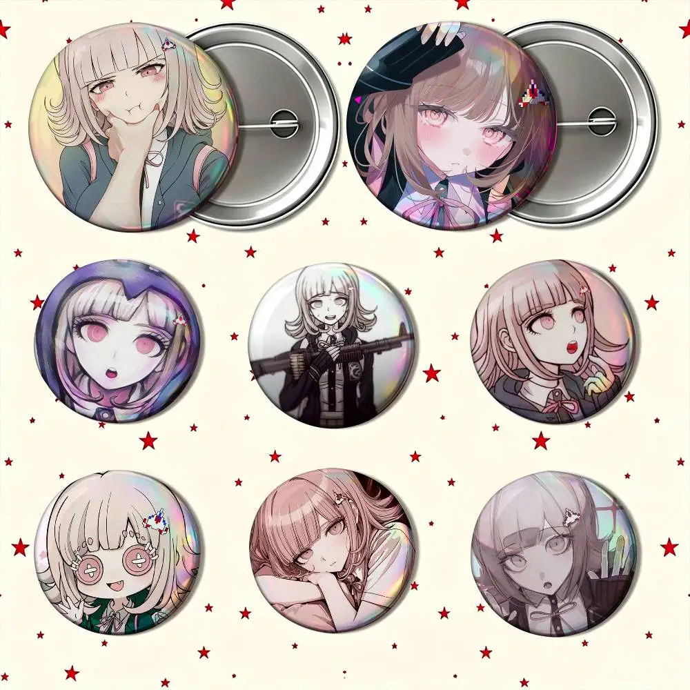 Danganronpa C-Chiaki N-Nanami Custom Enamel Pin Badges 25mm 32mm 44mm 58mm Backpack Hat Decor Toys Gifts