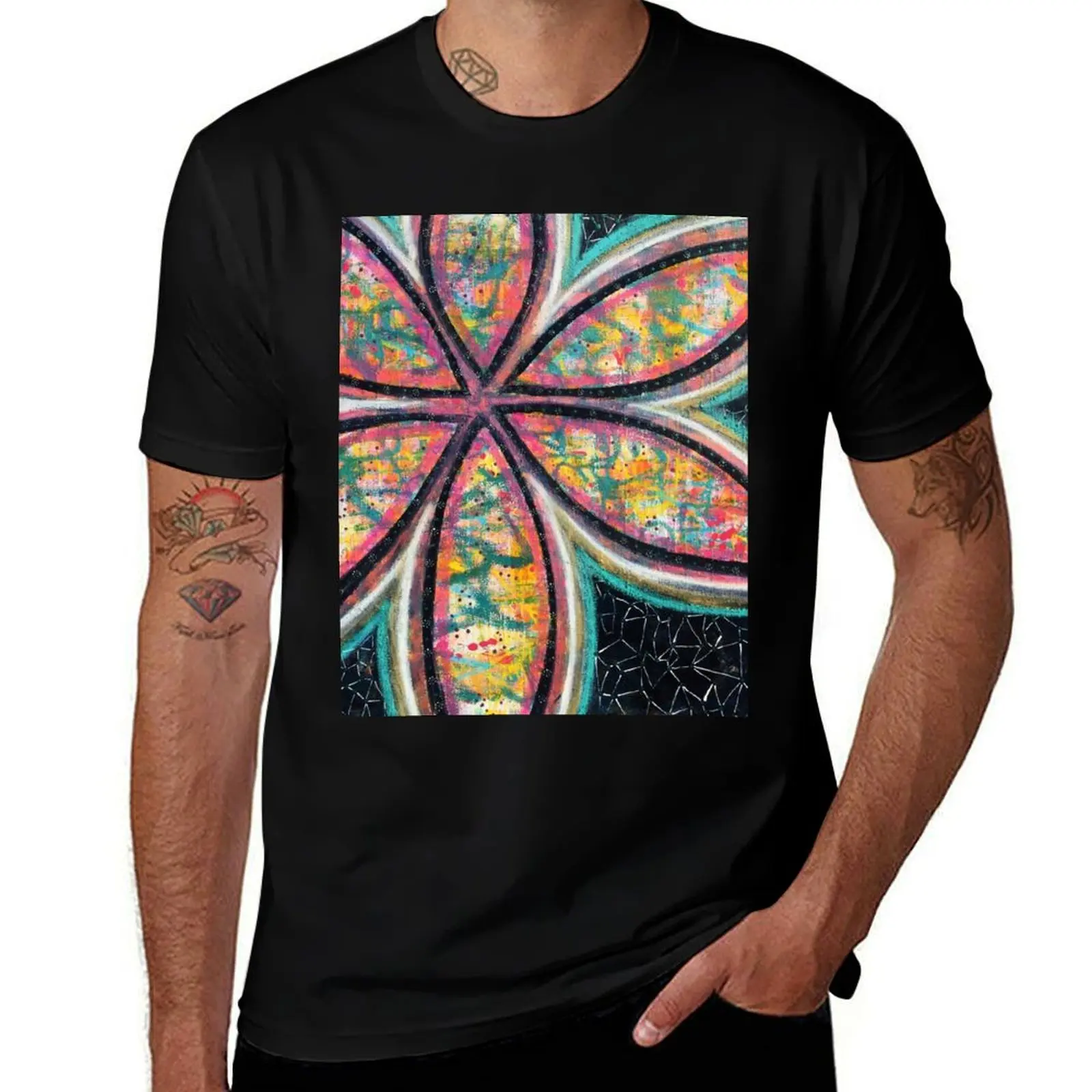 Starstruck Bloom - an activated Inner Power Painting T-Shirt heavyweights baggy shirts plain t shirts men