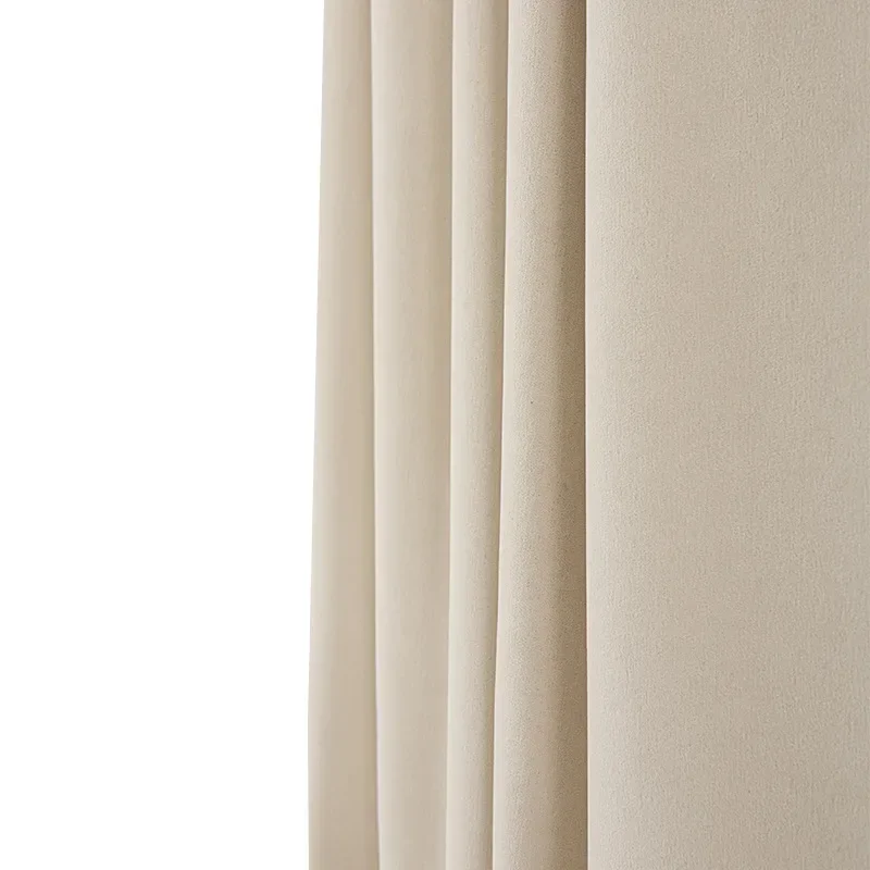 (75) Customized New Style Light Luxury Curtains Cream Color Chenille Window Whole House Customization