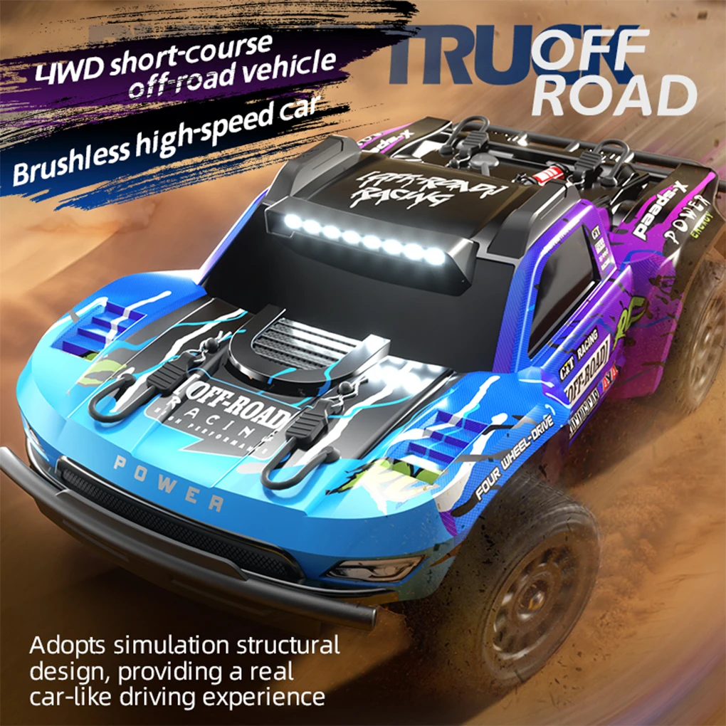

1/14 Q130 RC Car Desert 4WD Бесщеточный 2,4G Высокоскоростные автомобили Грузовик с коротким курсом Внедорожный автомобиль с дистанционным управлением Детские игрушки Подарки