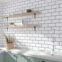 White/Black Brick Waterproof Oil-Proof Wallpaper for Kitchen Countertop Cabinet Decor Self Adhesive Removable Wall Stickers