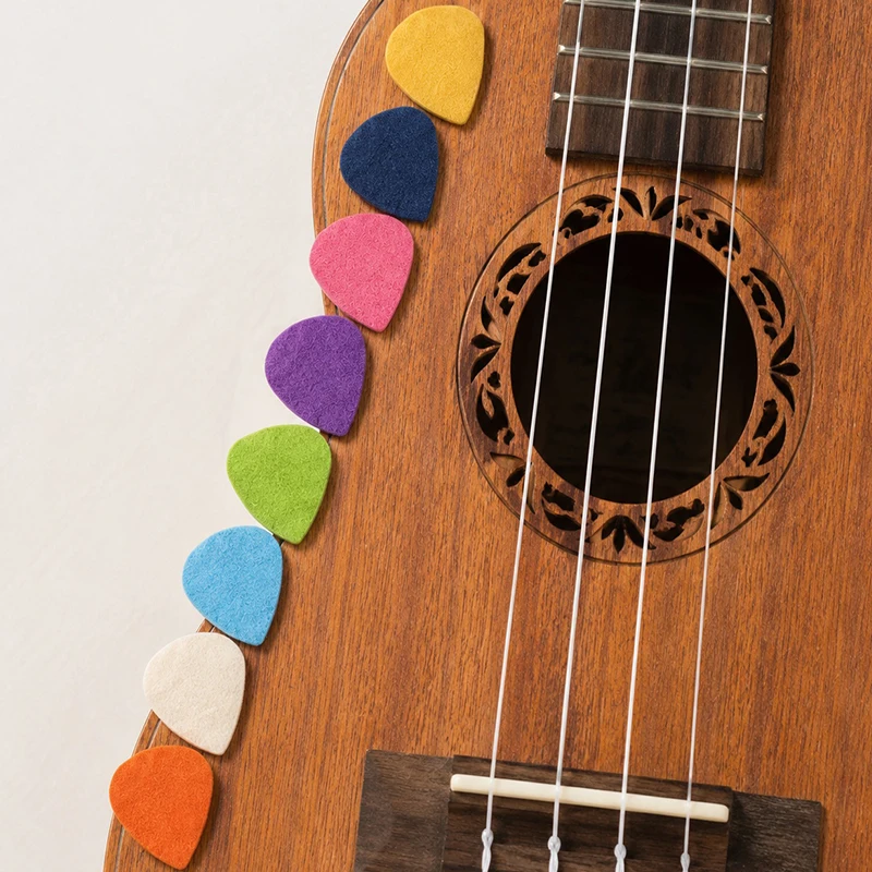 8/16PCS/Lot Felt Guitar Ukulele Picks Random Assorted Color Music Enthusiast Beginner Instrument Practice Gadget Guitar Prop ZYF