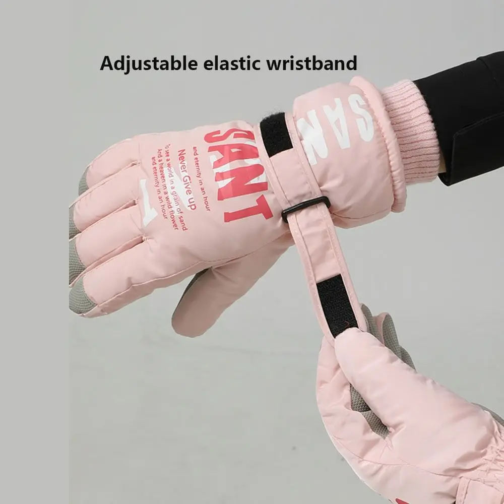 Windproof Women Ski Gloves Warm Waterproof Winter Cycling Skiing Gloves Touch-Screen Non-slip Snowboard Mittens Protective Gears