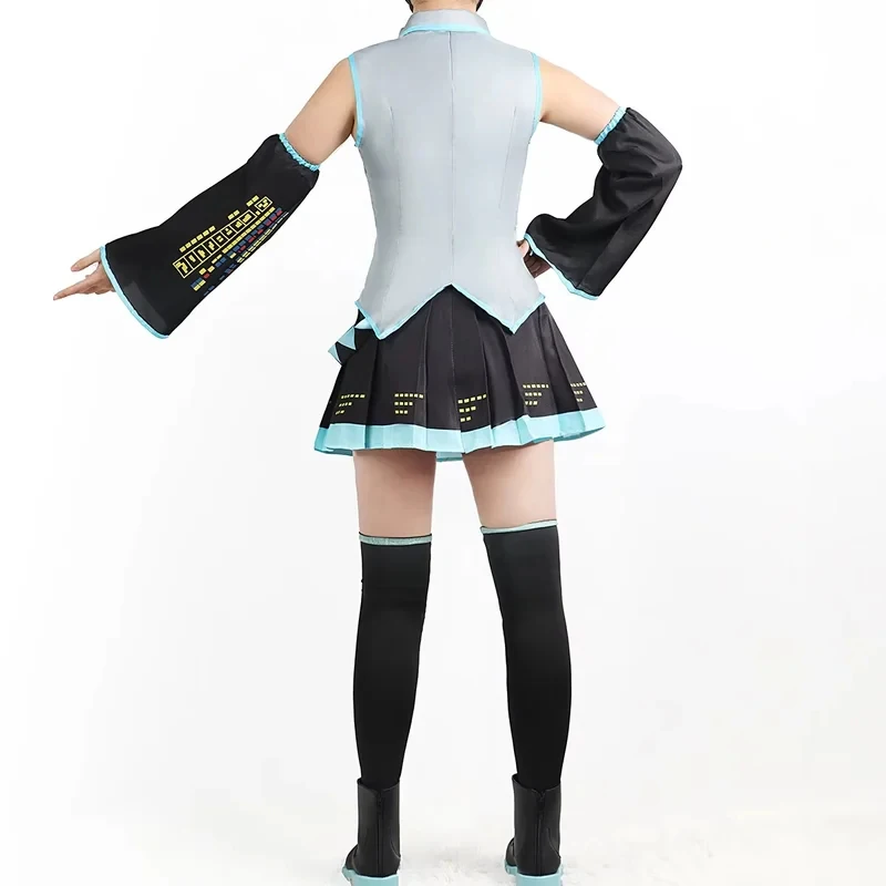 

☆YunCos Anime Figures Performance Clothes Miku Cosplay Costume JK Skirt Suit Wig Accessories Halloween Carnival Party Comic Con☆