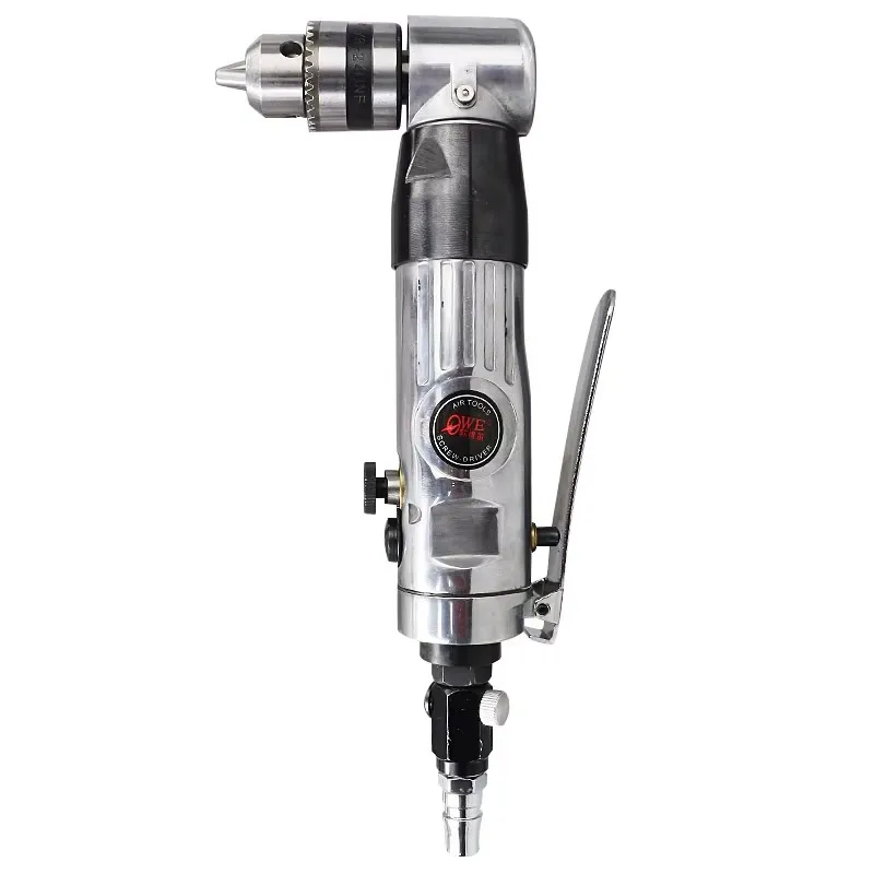 Ouwei Ow-A6 Pneumatic Drill 90-Degree Air Drill 3/8 Pistol Drill Elbow Air Drill 10mm with Forward and Reverse Drilling