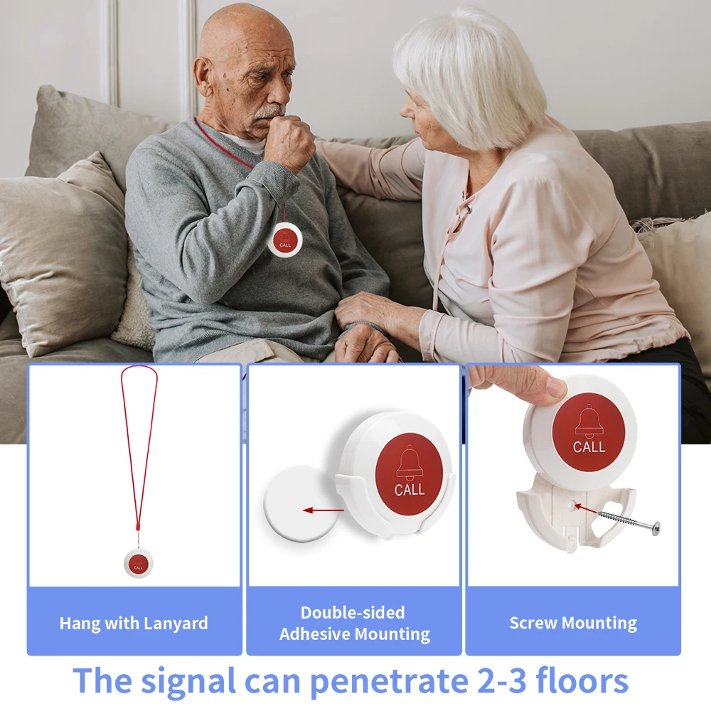 Hospital Calling System Wireless Nurse Call Bell Light for Elderly Home Nurse Personal Help