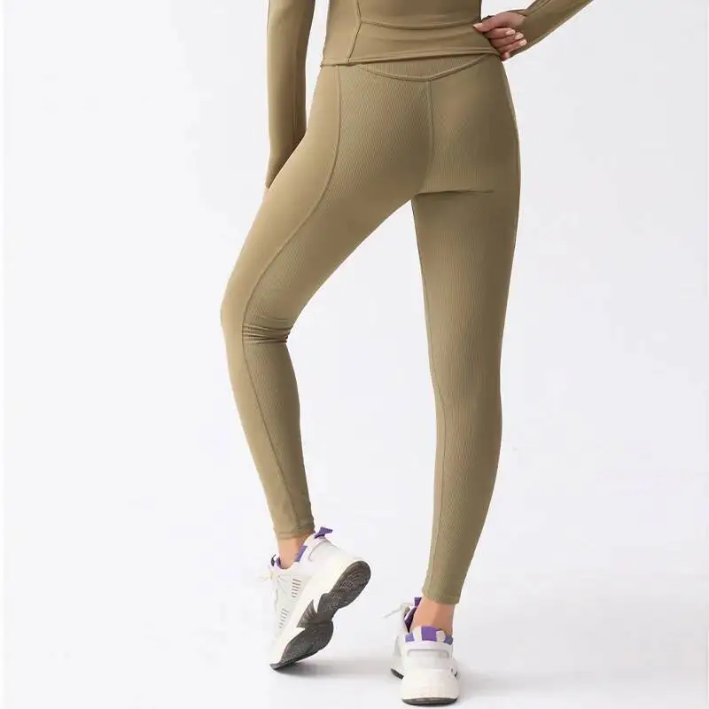 

Новые спортивные штаны с высокой талией, спортивные леггинсы для бега, женские колготки с эффектом пуш-ап, одежда для йоги