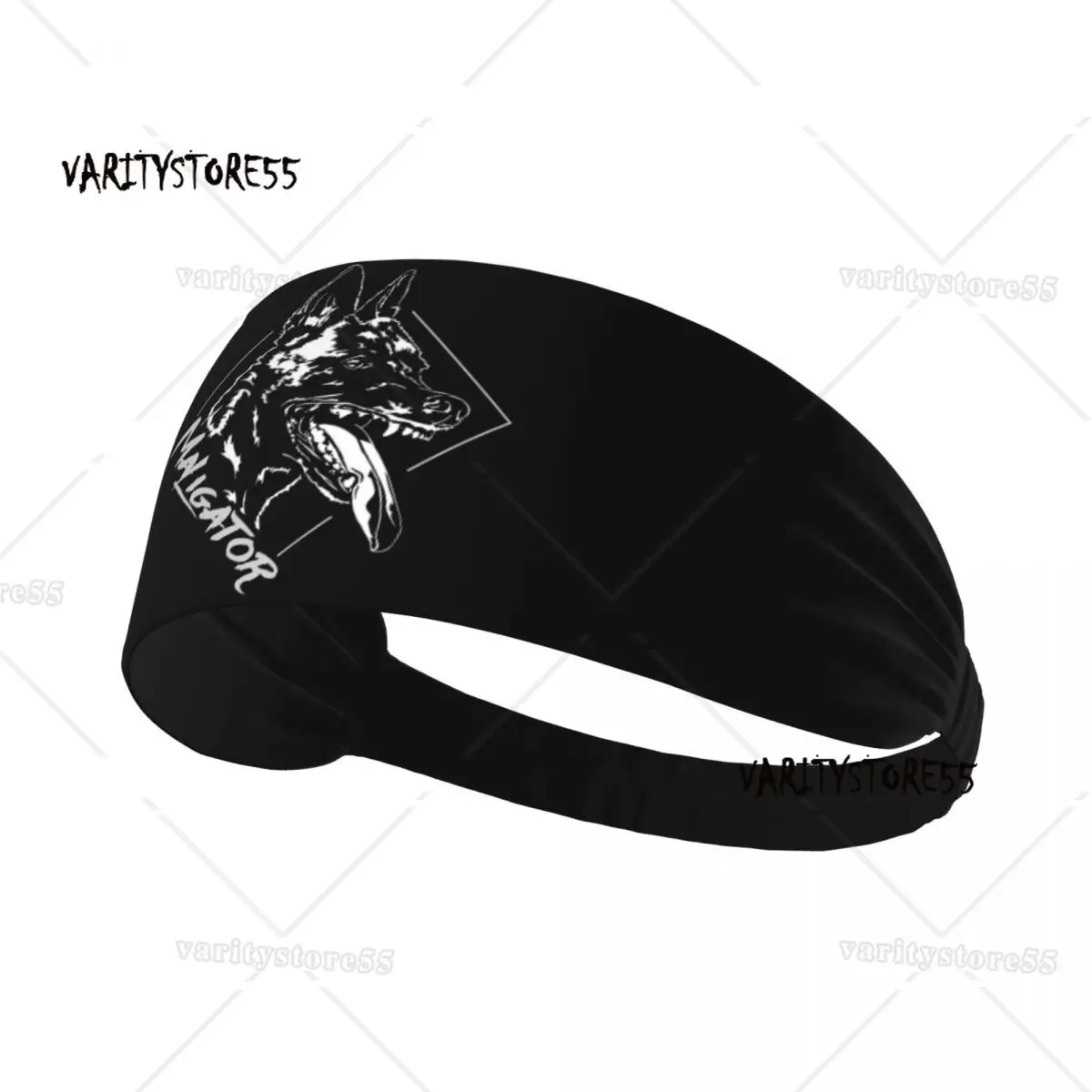 

Custom Belgian Malinois Maligator Dog Sports Sweatbands for Yoga Belgian Shepherd Absorbent Headband Women Men