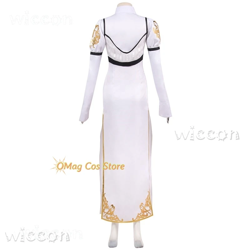 Game DMC 4 Kyrie Devil Cosplay May Cry Costume Women Cosplay Costume Uniform White Dress Outfit Halloween Party Girls Clothes