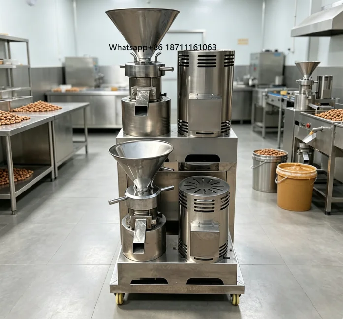 Heavy Duty Continuous Nut Paste Grinder Machine for Large Scale Food Processing Factory