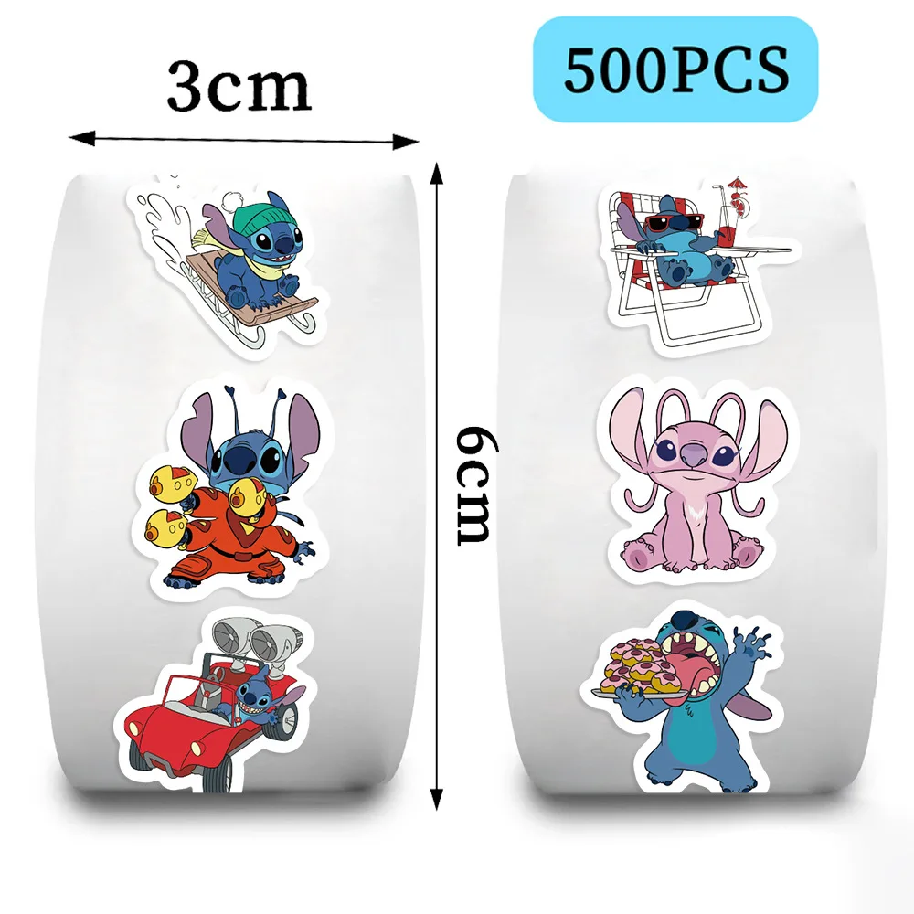 500 قطعة/لفة ديزني فيلم غرزة الكرتون ملصقات مقاوم للماء Graffiti بها بنفسك الكتابة على الجدران الهاتف المحمول الأمتعة الغيتار دفتر ملصقات الاطفال اللعب #2