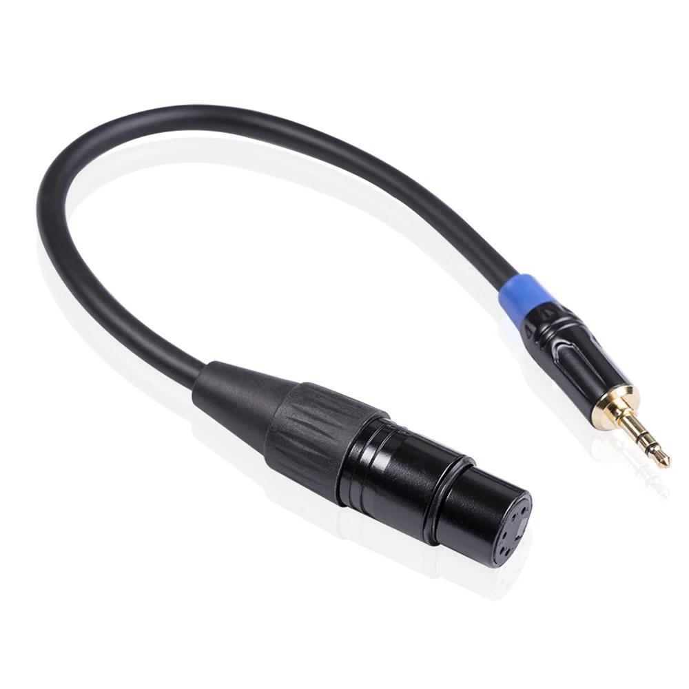 3.5mm Male to 5-Pin XLR Female Headphone Audio Adapter Camera Mixer Audio Adapter Cable SOUNDCARD MICROPHONE CABLE