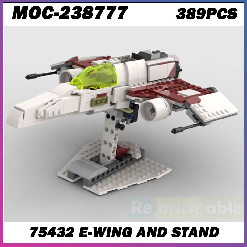 

MOC Building Block Space Wars Series White Spaceship Creative Brick Model Education Toy Birthday Adults Gifts MOC-238777 389PCS
