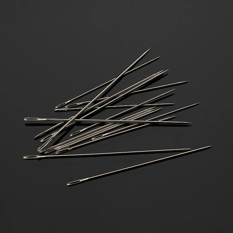 Hand Sewing Needles Large Eye 30pcs 5 Sizes Needles Big Eye Embroidery Needles