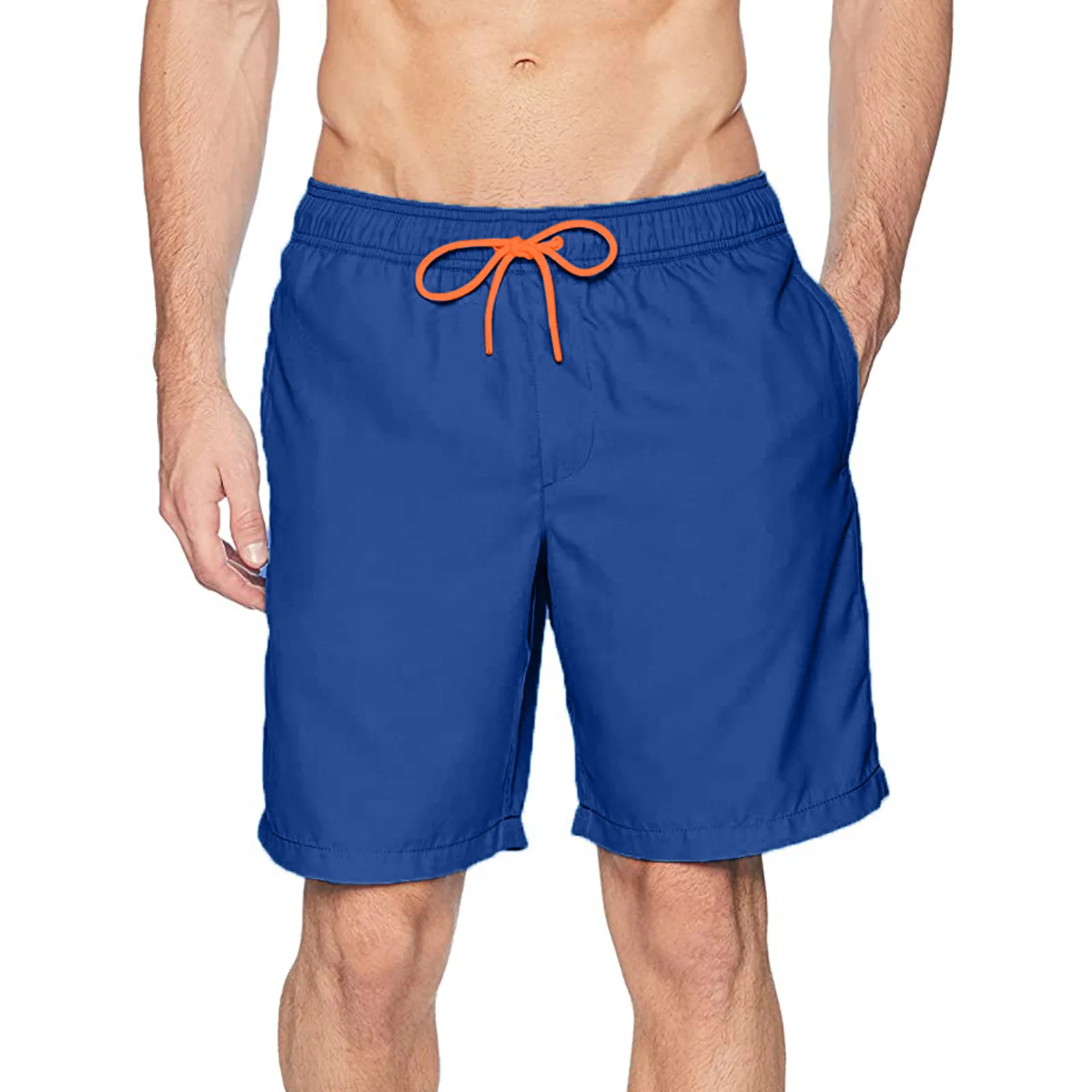 Fitness Spierprint Watersport Surf Strandshort Mesh Voering Badkleding Mode Dubbellaags Bermuda Shorts Heren Strandshort