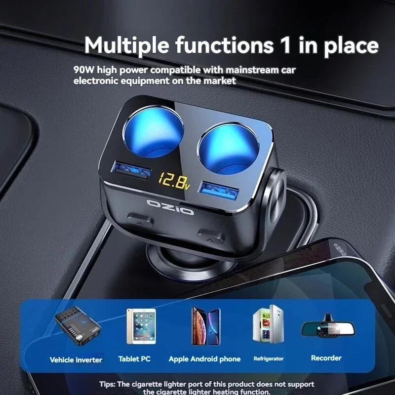 

Full New Car Charger Special 40W Automotive Cigarette Lighter Converter Plug Quick