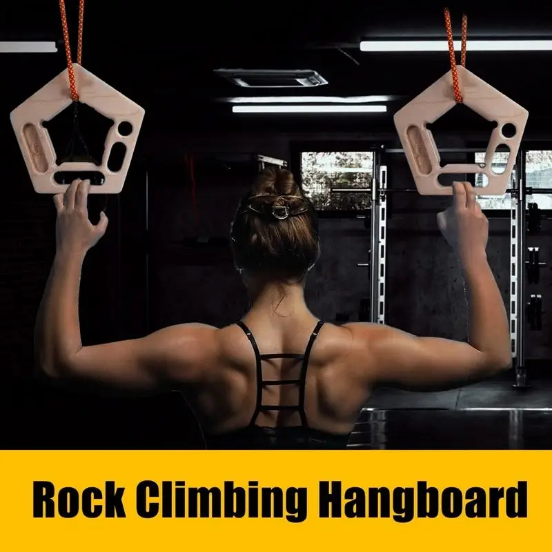 

Rock Climbing Fingerboard Training System Portable Hangboard Strengthener for Advanced Climbers Grip and Pull Up Exercises