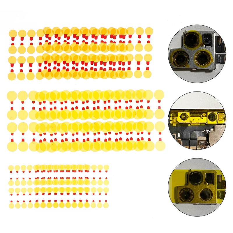 * Hot Sale 100Pcs Dust Stickers High Temperature Tape For Phone Camera Infrared Dot Matrix Protective Sticker