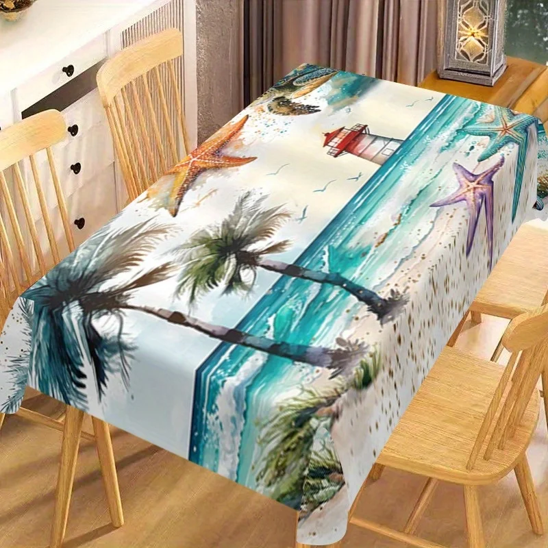 Product: 1 piece of tablecloth, shells, seagulls. Suitable for parties.zyc