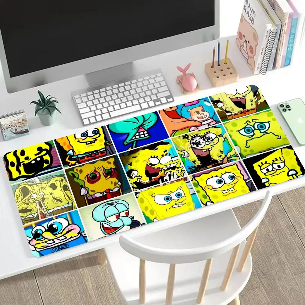 

New Wacky SpongeBob SquarePants Cute Cartoon Office Table Mat Dormitory Table Keyboard Pad Squidward Tentacles Mouse Pad