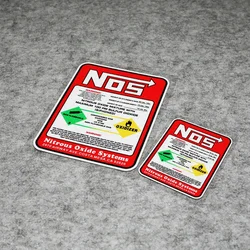 Car Stickers NOS Nitrous Oxide Systems Stickers Tuning Racing Vinyl Bottle Label Decal Motocross Waterproof Sunscreen,10cm