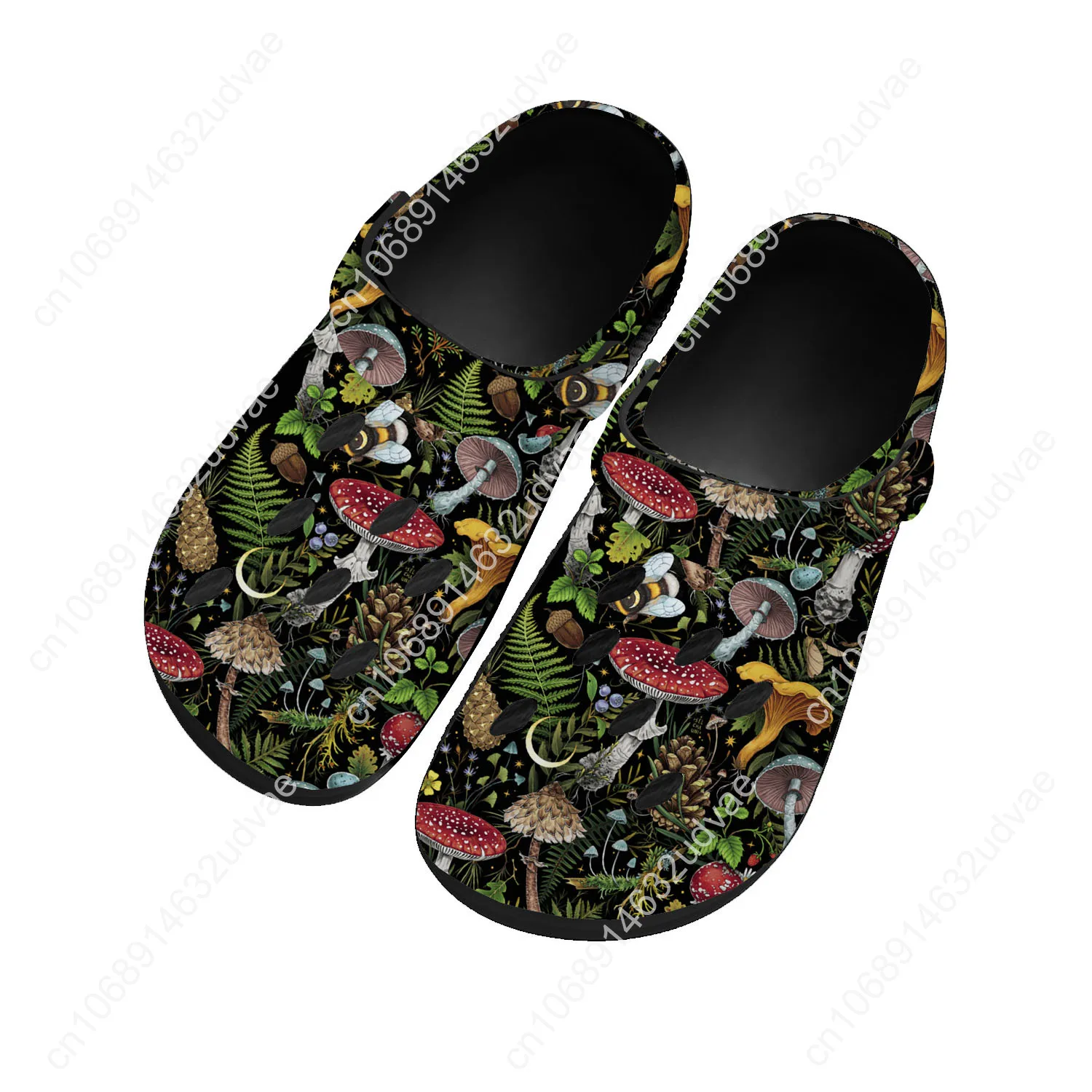 Mushroom Vintage Water Shoes Mens Womens High Quality Fashion Home Garden Clogs Customizd Sandals Beach Breathable Hole Slippers