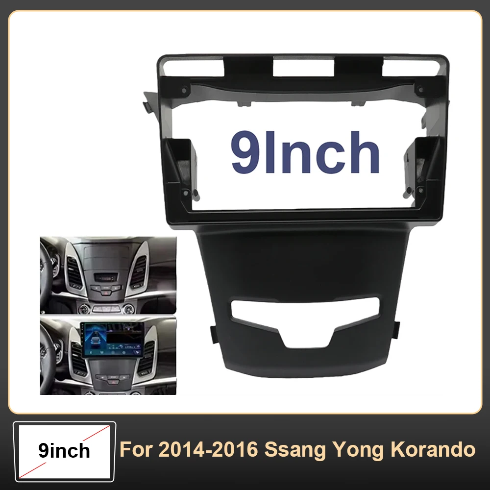 

For 2014-2016 SsangYong Korando 9 Inch CD DVD Radio Android Harness Navigation Screen Accessories Canbus Frame