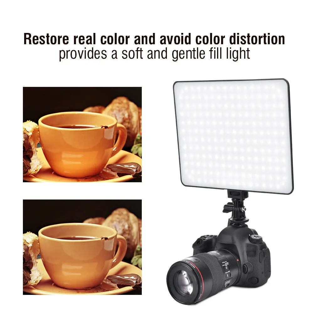 Viltrox VL-200T 2.4G 30 واط رقيقة جدا ثنائية اللون 192 LED LCD الفيديو ملء لوحة ضوء مع وحدة تحكم عن بعد لاستوديو الصور