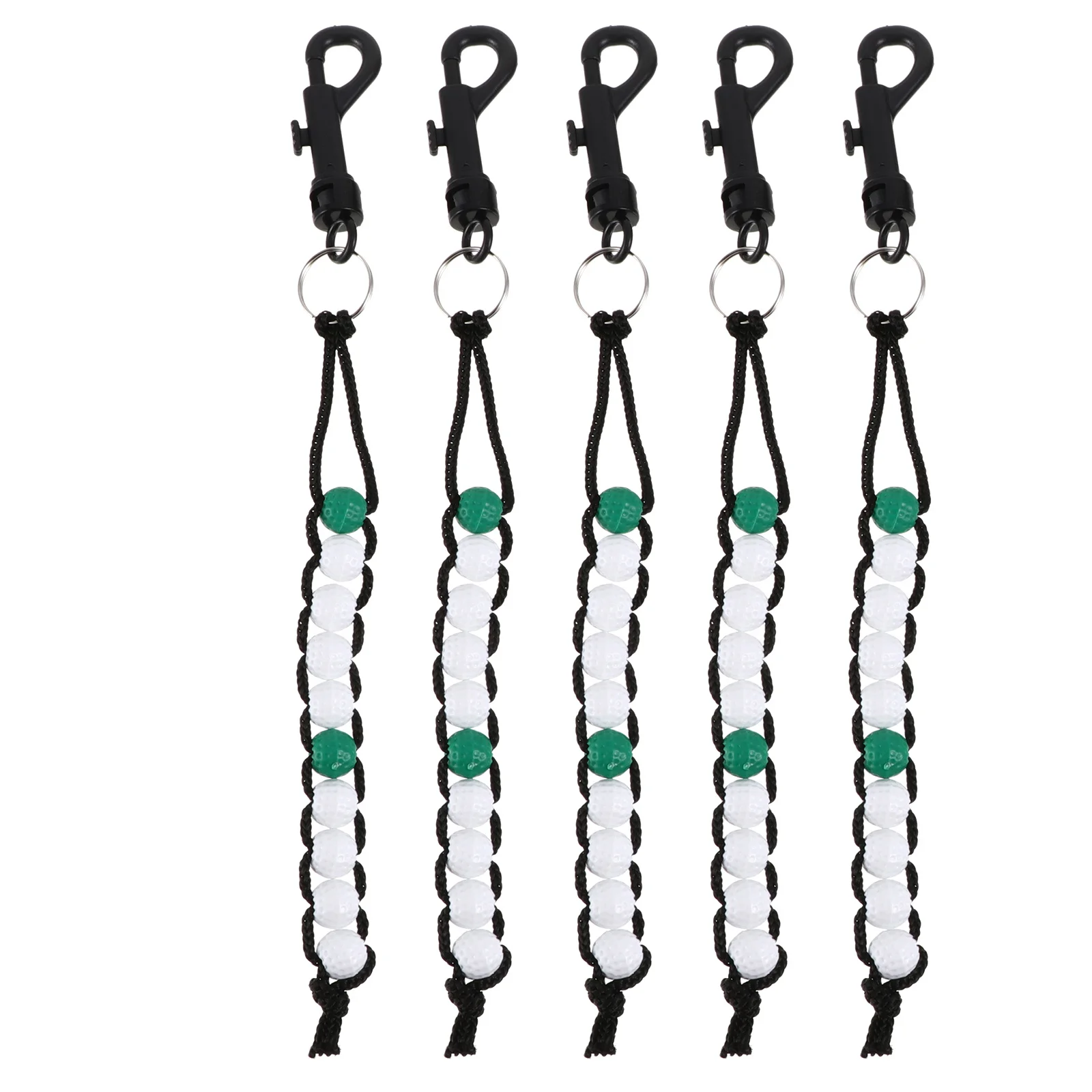 

5Pcs Golf Ball Score Counter Bead Chain Stroke Tracker for Accurate Game Monitoring Random Color Reliable Plastic Golf Score