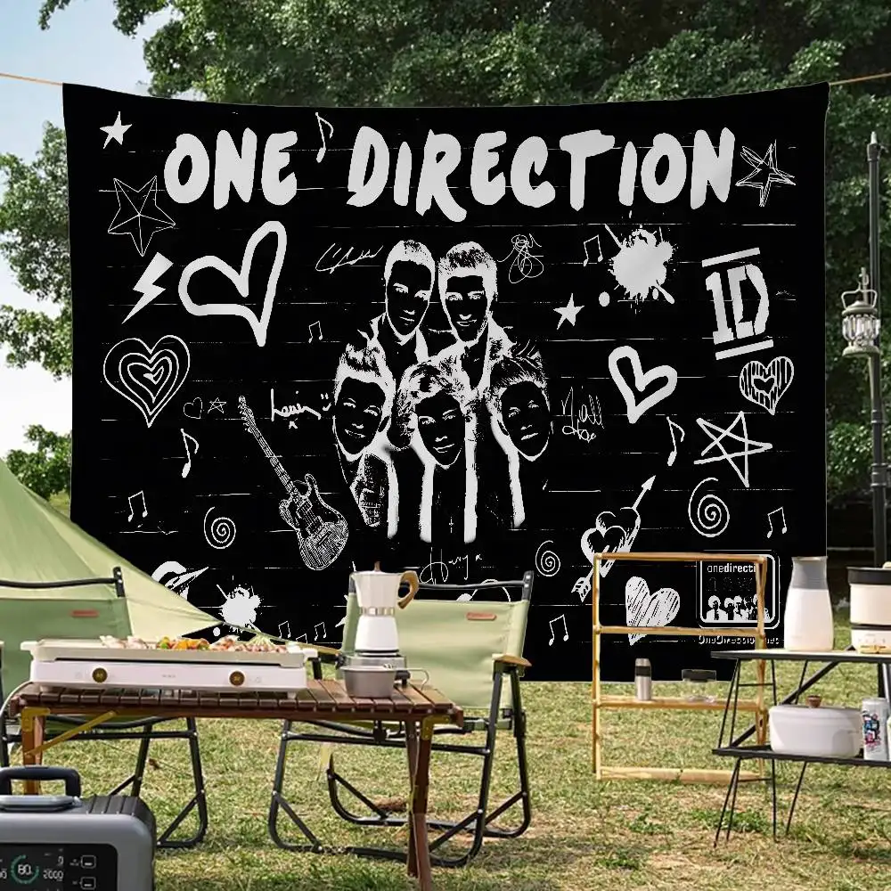O-One Band Directions Small Size Cheerleading Banner Hand Pulled Flag Outdoor Atmosphere Flags