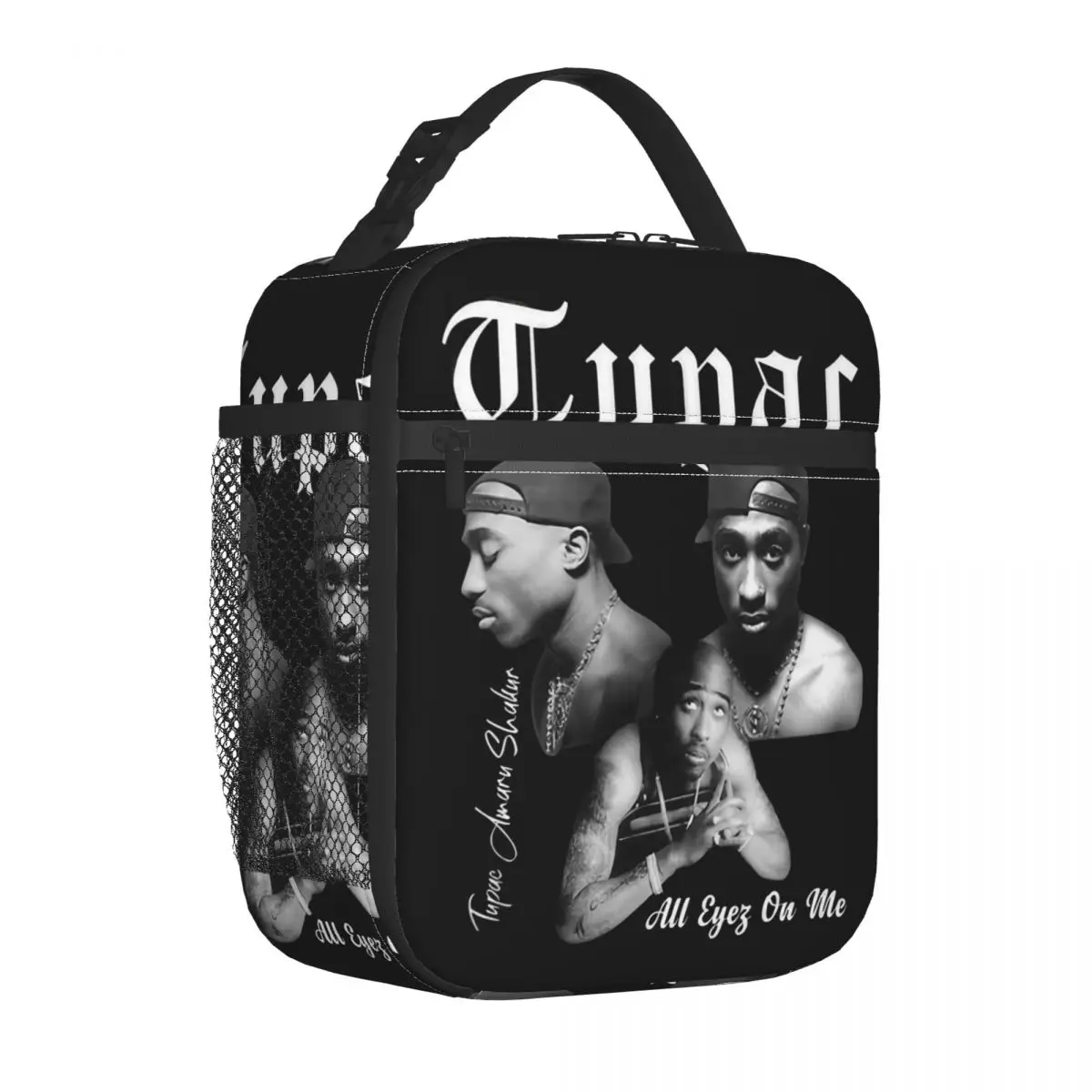 Tupac 2pac Hip Hop Insulated Lunch Bags Cooler Bag  Meal Container High Capacity Tote Lunch Box Girl Boy Beach Outdoor