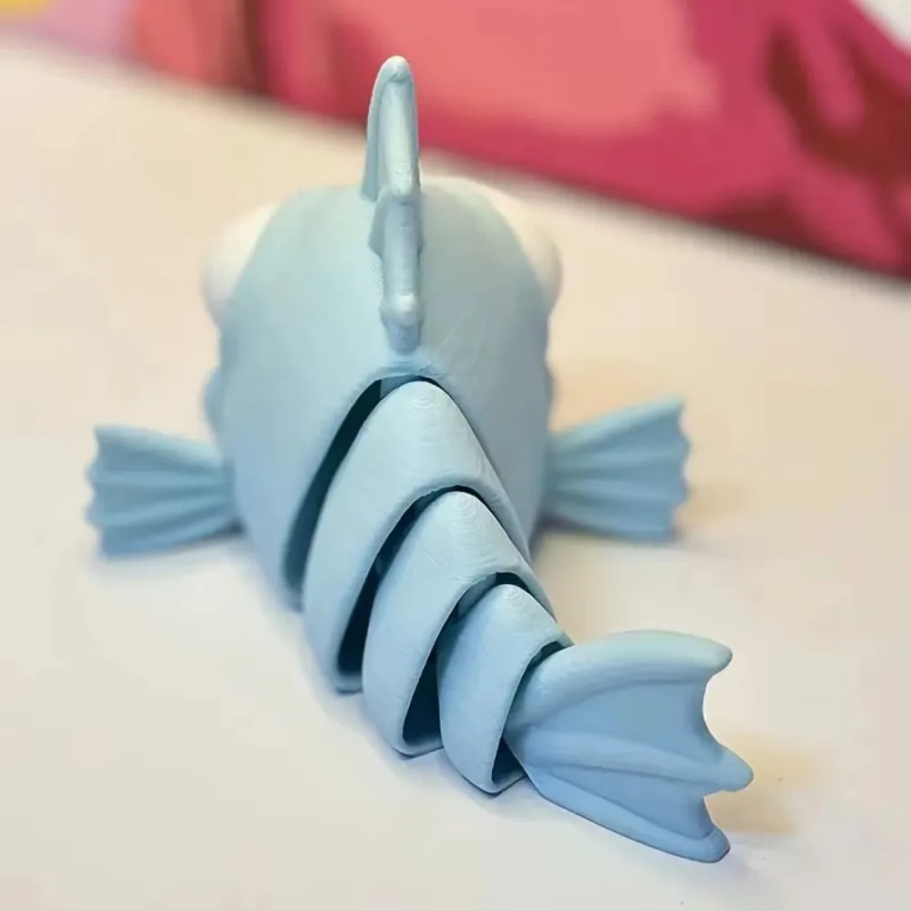 PLA 3D 프린팅 피라냐 액션 피규어 조인트가 움직이는 사실적인 피라냐 모델 동물 피규어 수집품