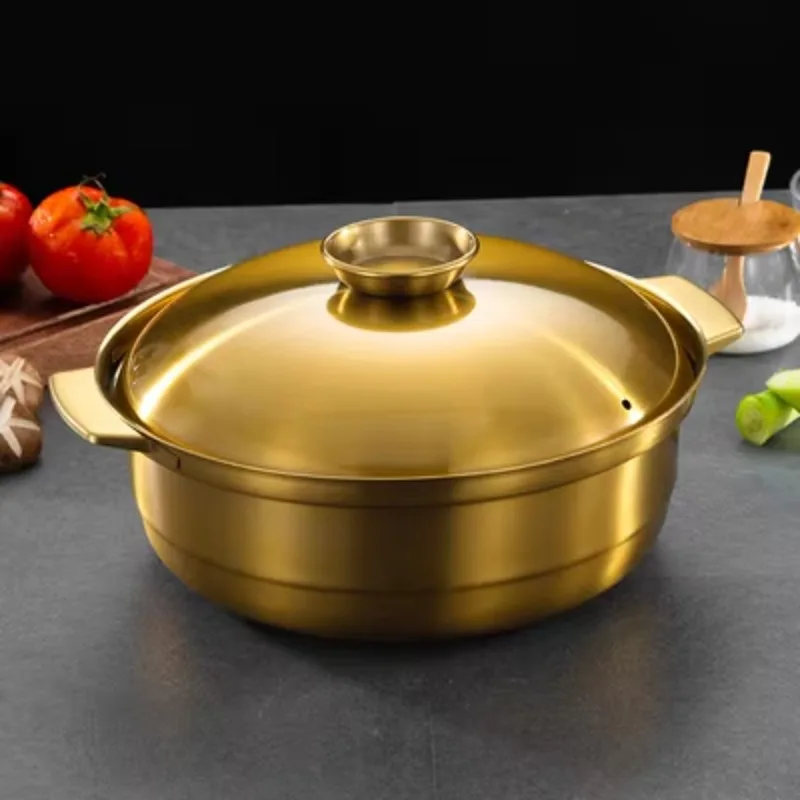 

Coconut Chicken Soup Commercial Stainless Steel Gas Stove Household Saucepan