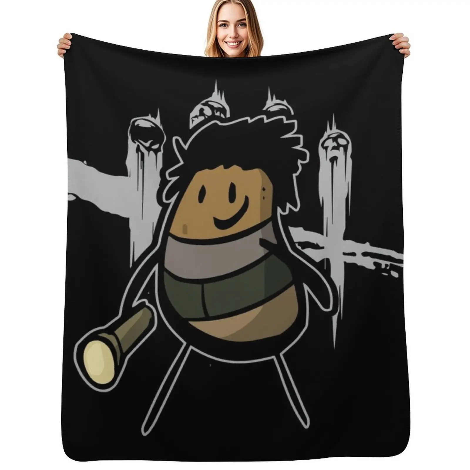 Potato Jake Throw Blanket Large Beach Luxury Designer Soft Plush Plaid Flannel Fabric christmas decoration Blankets