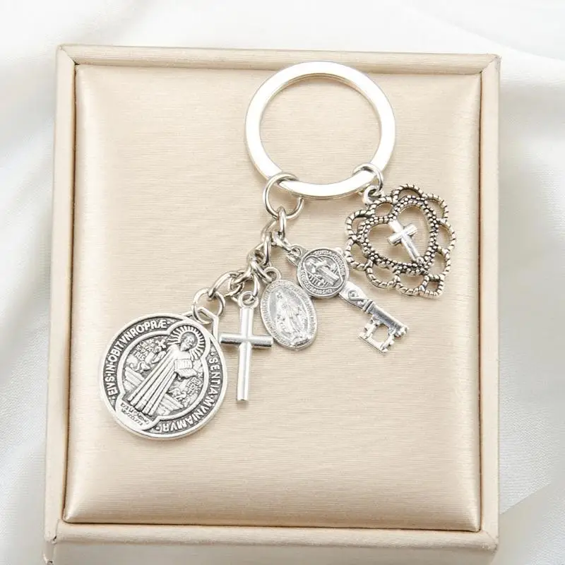 Lovely Hollow Out Crucifix Ring Pendant Great For Everyday Carry Or Gift Giving