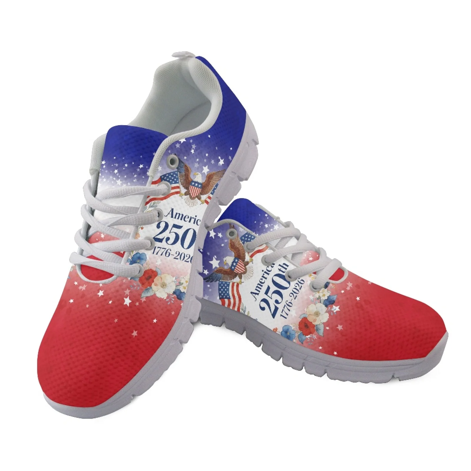 Coloranimal America 250th 2026 Collection Running Sneakers Women Running Shoes Breathable Training Athletic Shoes for Mens