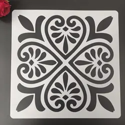 Moldes reutilizables para bricolaje, plantillas de pintura cortadas con láser, molde de pared de tela de azulejo de piso, plantillas de pintura de mandala de muebles, 30x30cm, N30