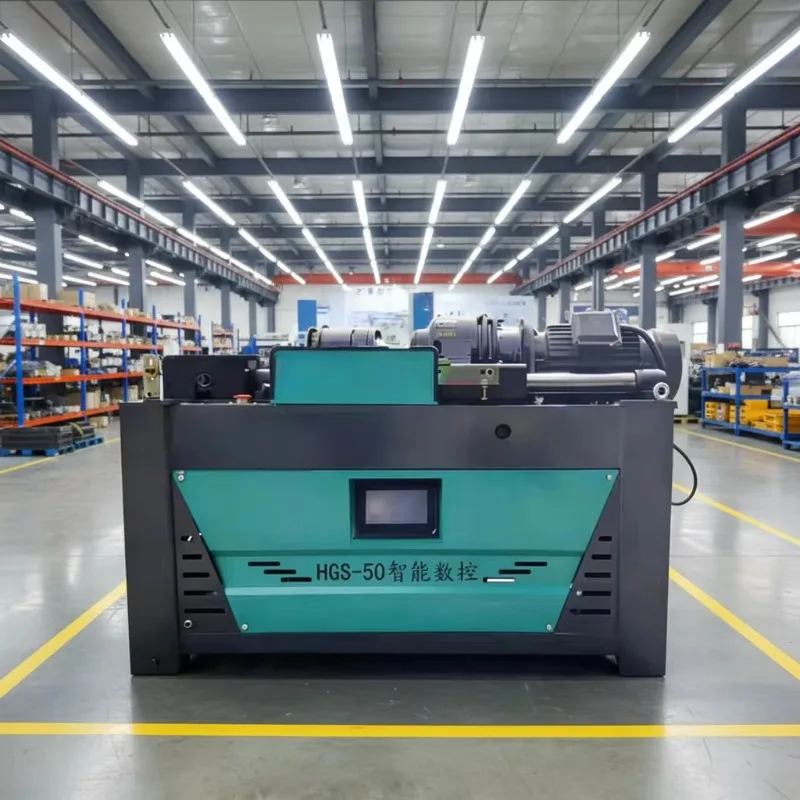 YG Customized Straight Thread Rolling Machine, Fully Automatic Threading Machine, 50 Steel Bar Rib Stripping And Threading Machi