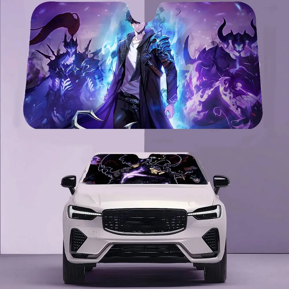 

Anime S-Solo Leveling Car SunShade Car Sunshade Window Sunshade Sunblock Front Windshield Hood Interior Front Sunshade