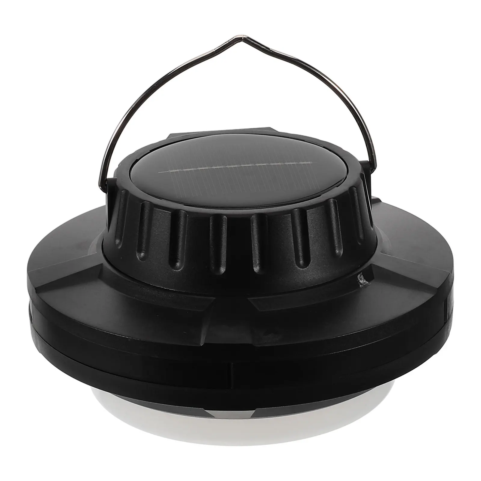 Solar Emergency Light 2000mAh USB Rechargeable Rotating Lantern Bright Portable Camping Light for Outdoor Activities Rv Tent Use