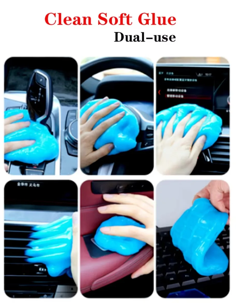 Clean Soft Glue Auto Accessories Vacuum In The Car Multifunction Decoration 1PC